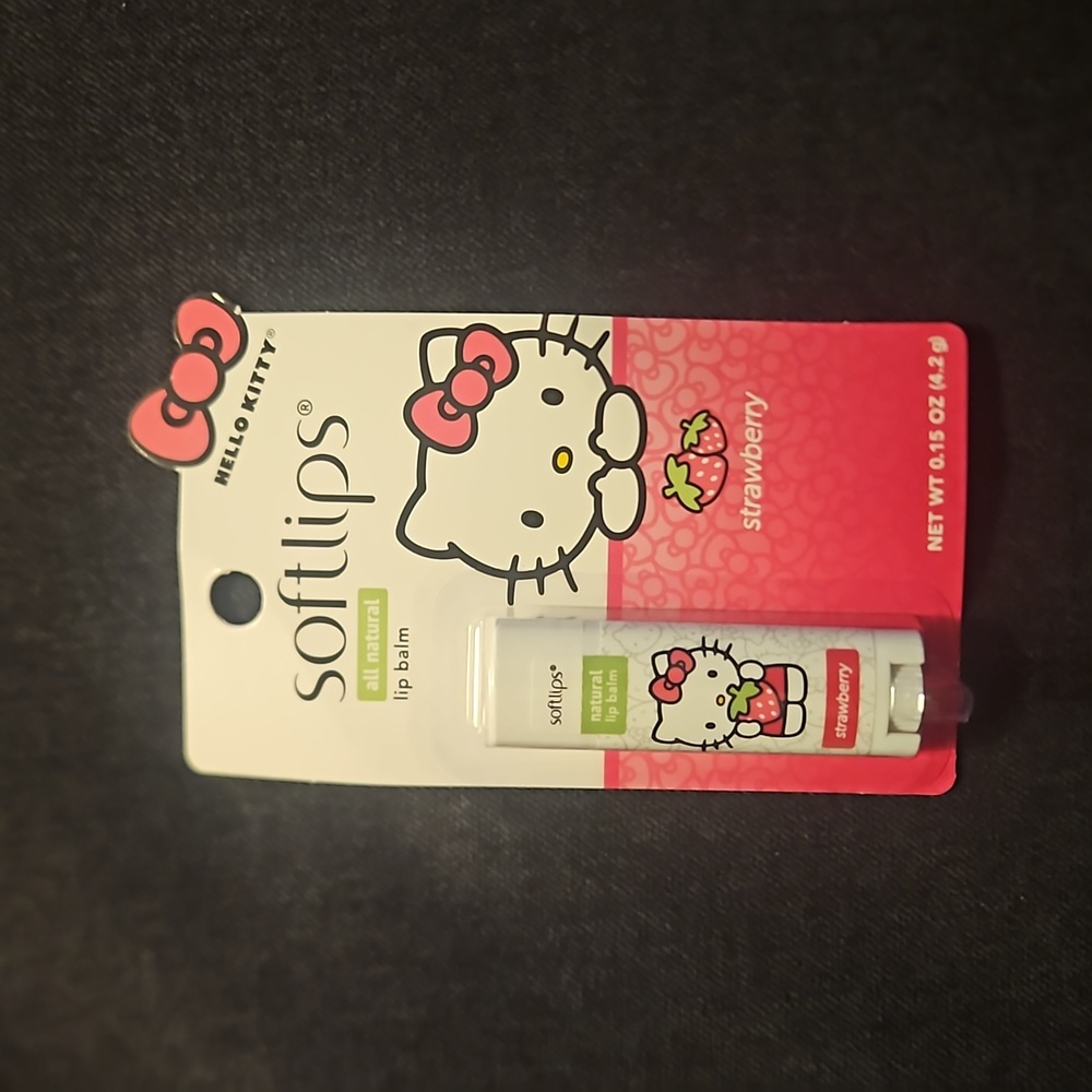 Hello Kitty Softlips Strawberry Natural Lip Balm
